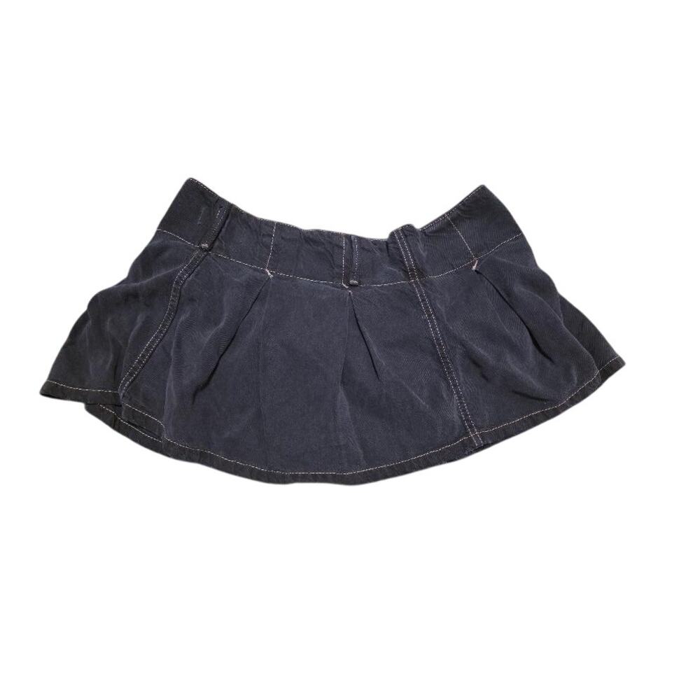 Free People Blue Bell Skort 14 Blue Pleated Ruffle Y2K